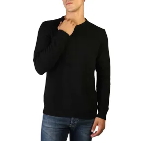 100% Cashmere - C-NECK-M - Black