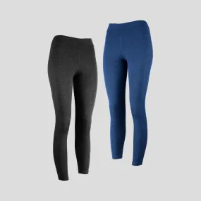 2 Pack - Women's Alpaca Wool Leggings: 420 Midweight