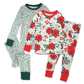 4-Piece Organic Cotton Holiday PJ Set