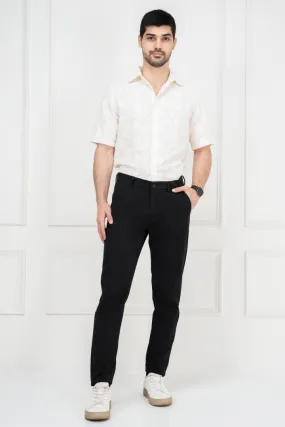 Black Slim Fit Stretch Chino Pants