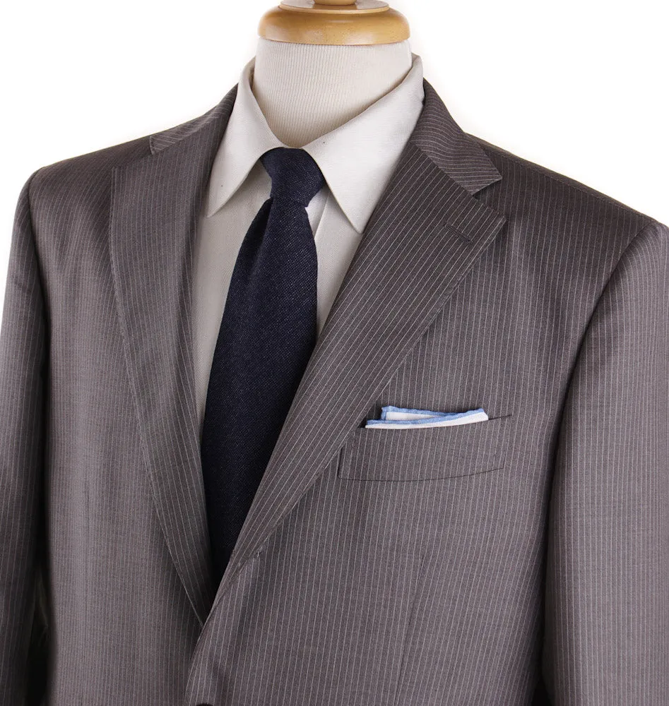 Boglioli Dove Brown Striped Wool Suit