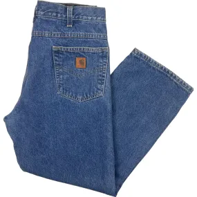 Carhartt Fleece Lined Jeans Blue