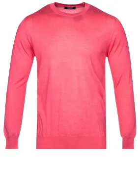 Cashmere & Silk Crew Neck Pink