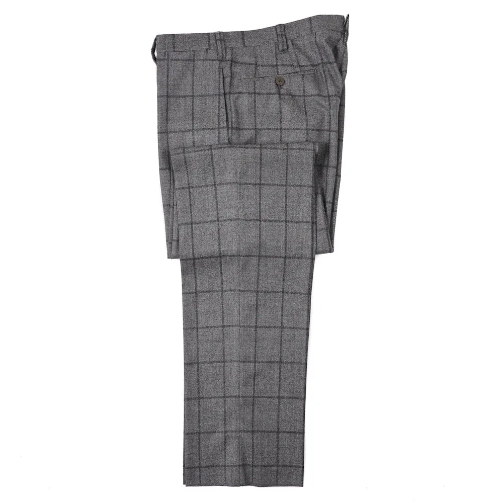 Cesare Attolini Gray Check Wool-Cashmere Suit