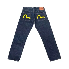 Denim EVISU Logo Pocket Yellow