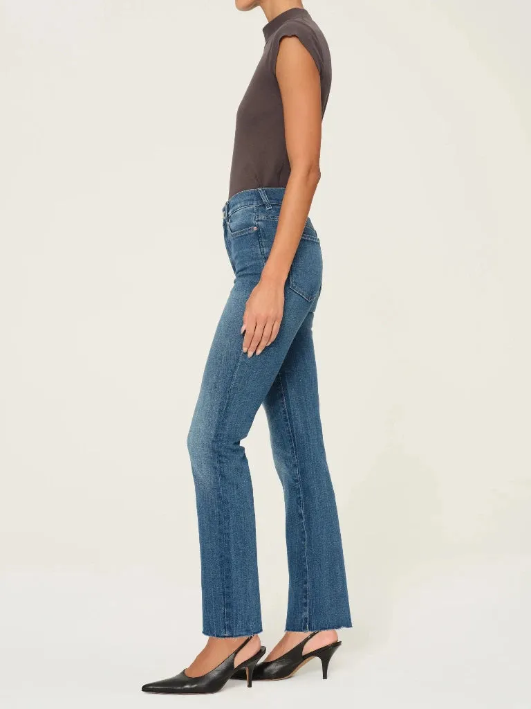 DL1961 Halle Straight High Rise Instasculpt Jeans in Palm Springs