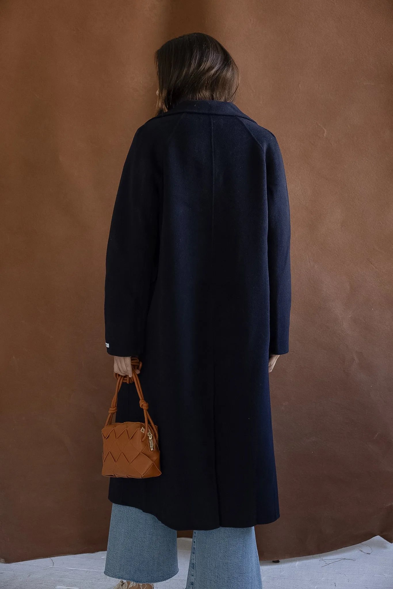 Elena Navy Wool Coat