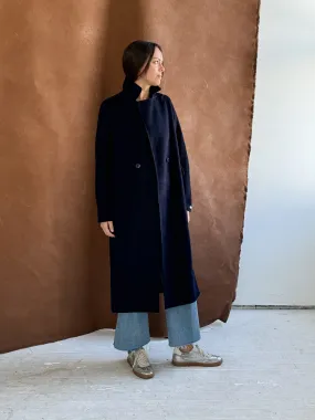 Elena Navy Wool Coat