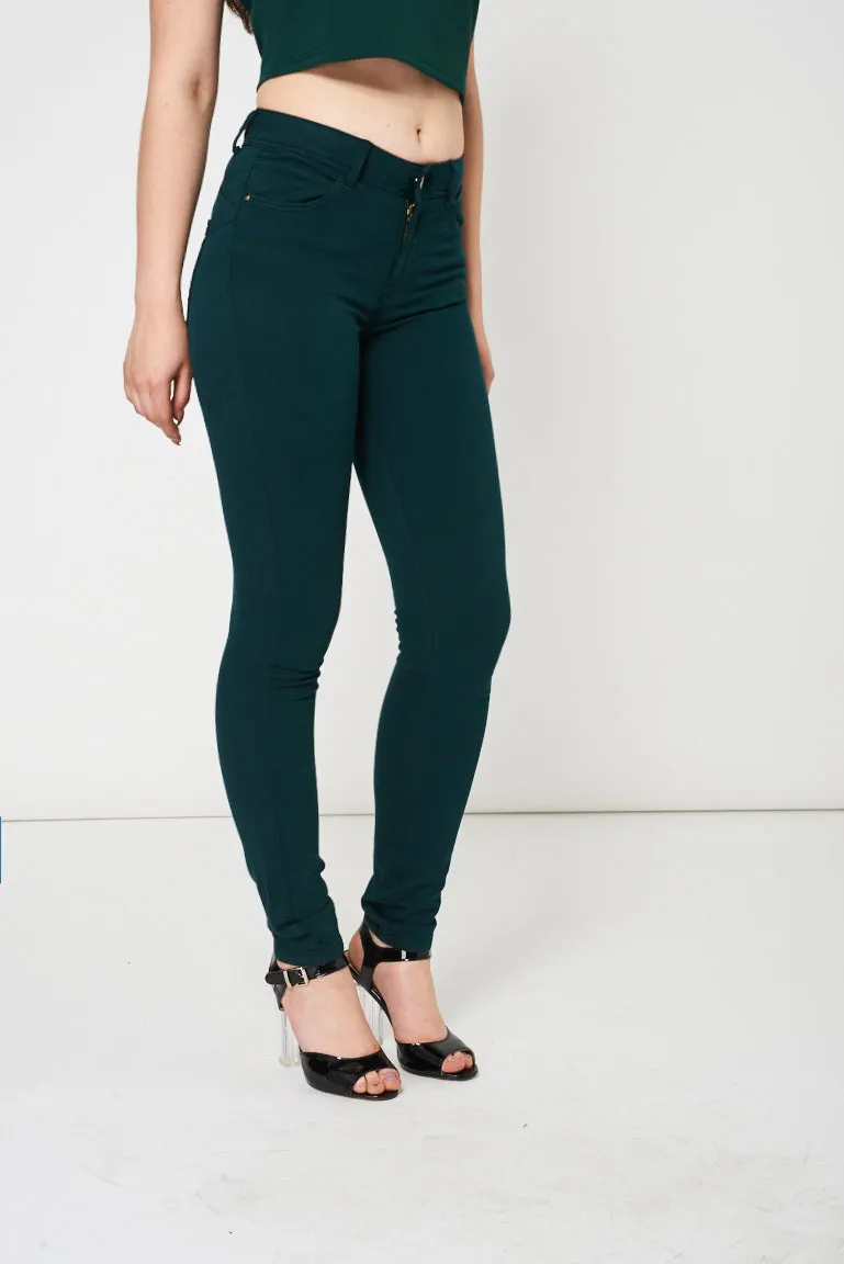 Forest Green Jeans Ex-Branded Available In Plus Sizes