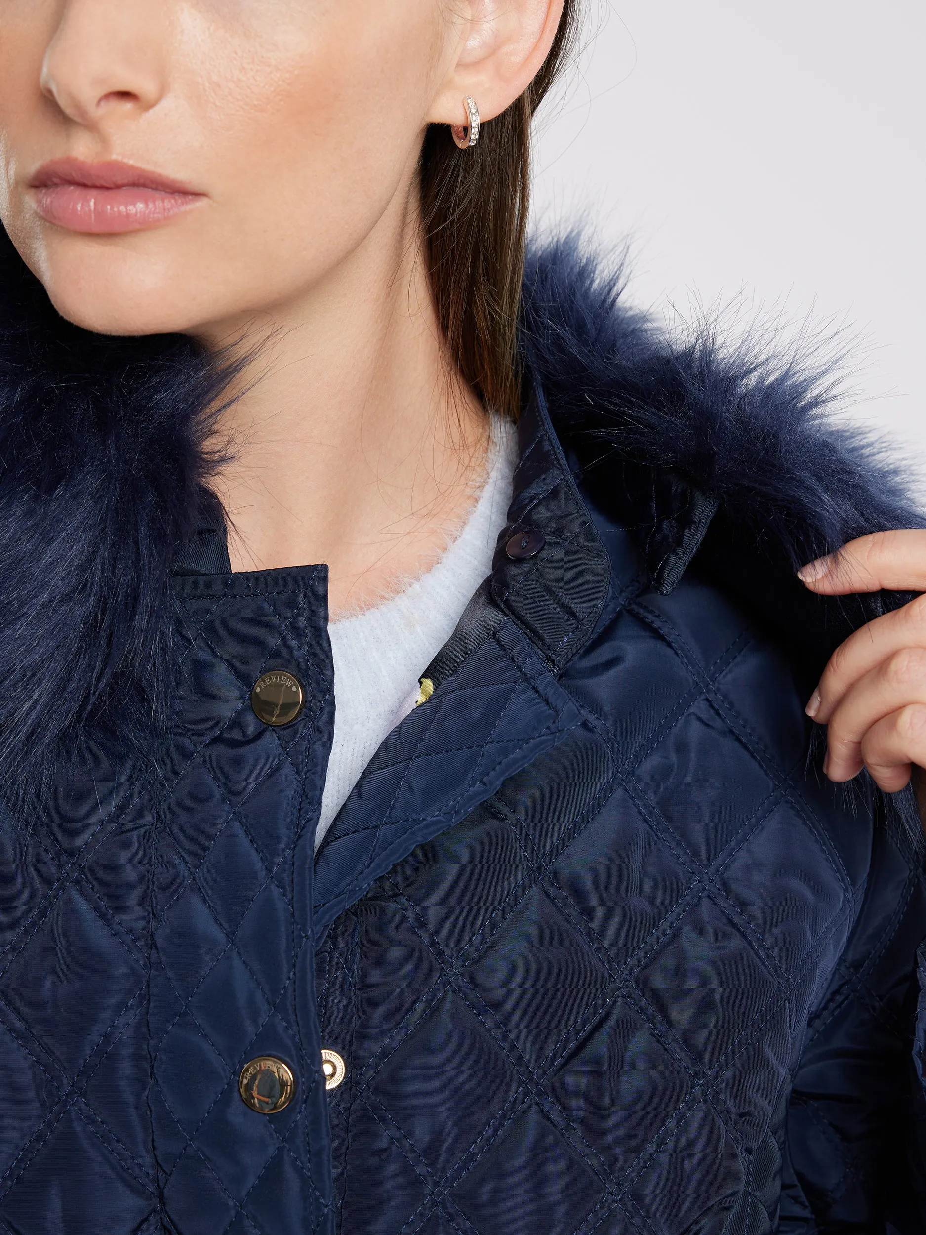 Glam Quilted Parka