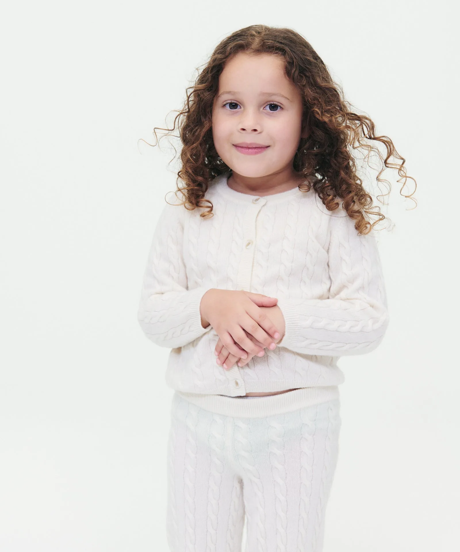 Kid's Cashmere Cable Knit Legging