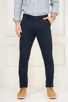 Navy Blue Slim Fit Stretch Chino Pants