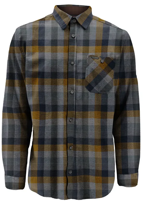 Point Zero ZACHARY Basic Cotton Flannel | Smoke