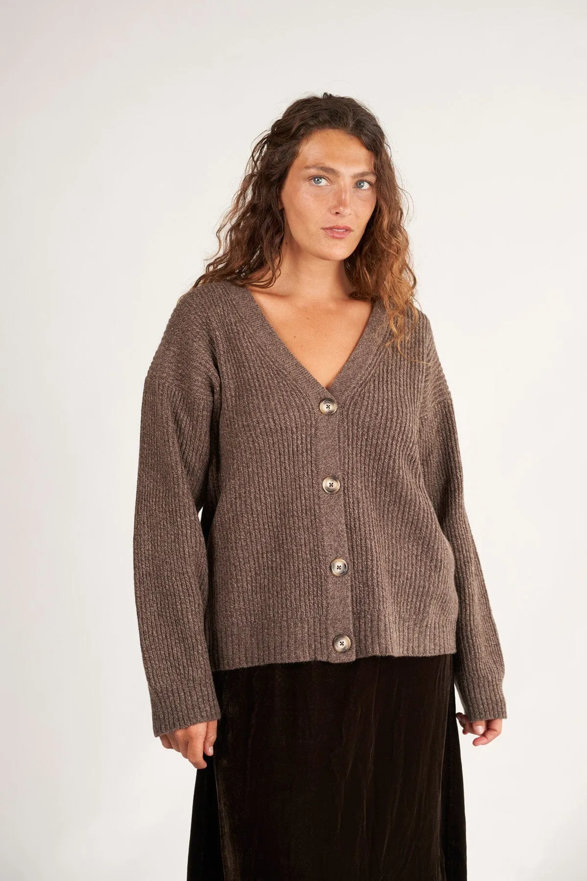 Rib Cardigan Sweater