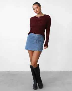 Ruby Long Sleeve Top (Plum)