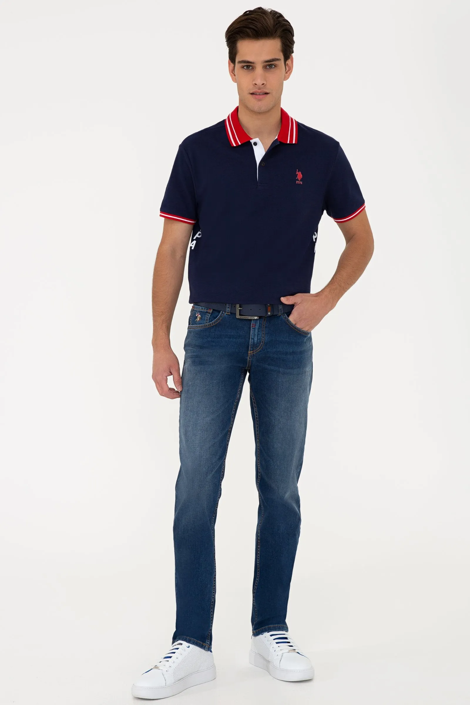 USPA Men Denim Jeans Blue Reg USPJN072 U.S. Polo Assn.